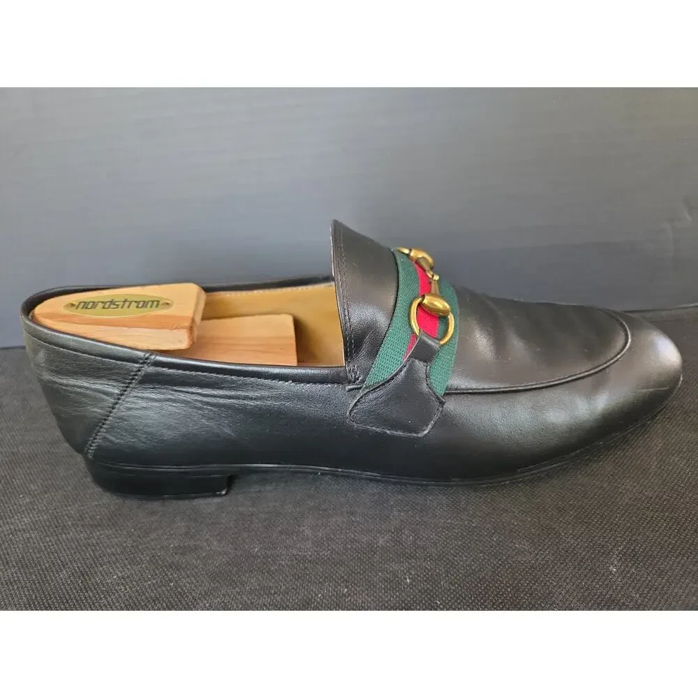 GUCCI HORSEBIT LEATHER LOAFERS SIZE 45 EU, US12